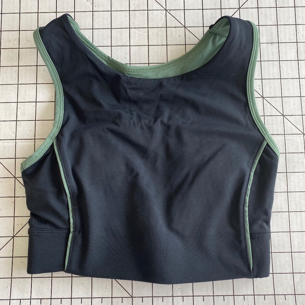 Black & Olive Sports Bra